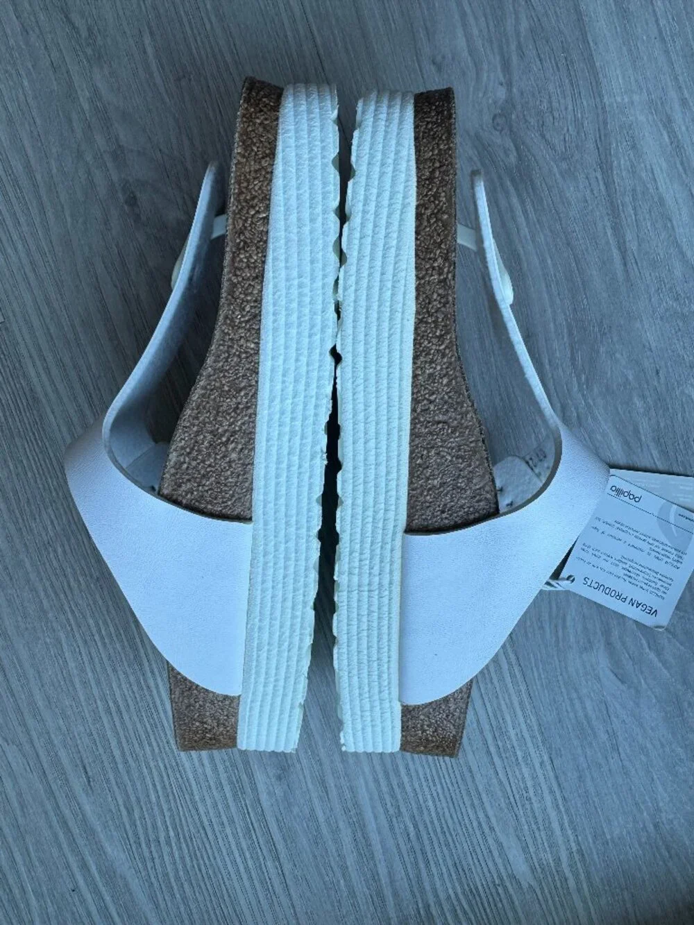 Birkenstock Gizeh Platform Vegan Sandals – White – Size EU 38 (US 7–7.5) - Picture 4 of 15